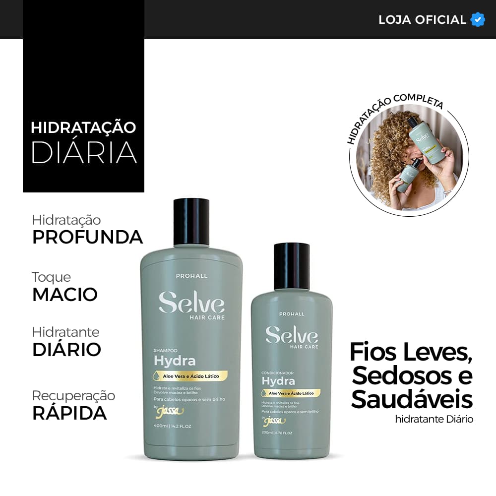 Kit Hidratante Diário para Fios Leves, Sedosos e Saudáveis
