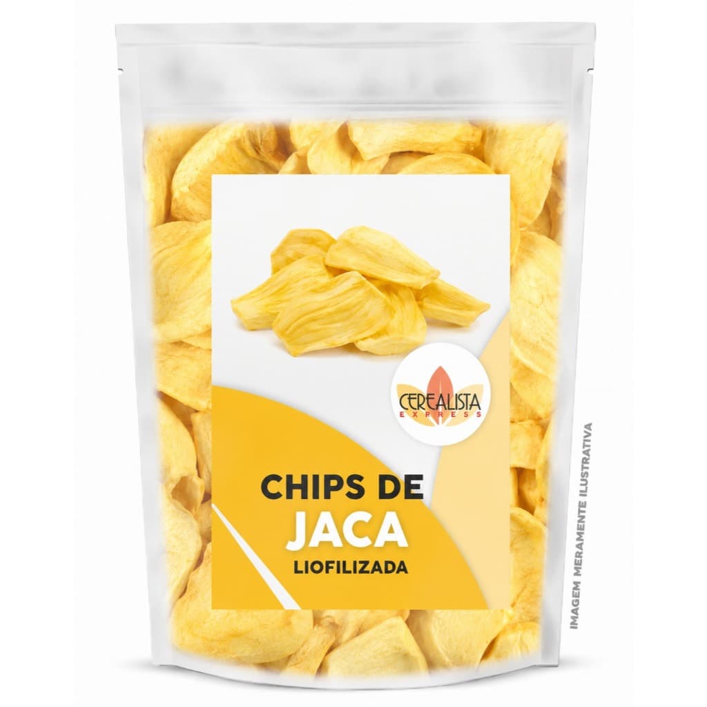 Chips de Jaca Natural Premium a Granel Fruta Crocante Snack Saudável para Lanches