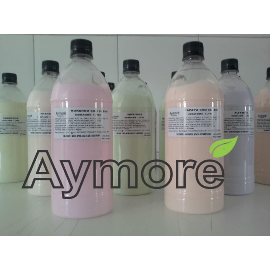 Hidratante Aymoré 1 Litro - Várias Fragrâncias e cores à sua escolha - iideal para Lembrancinhas e Massagem
