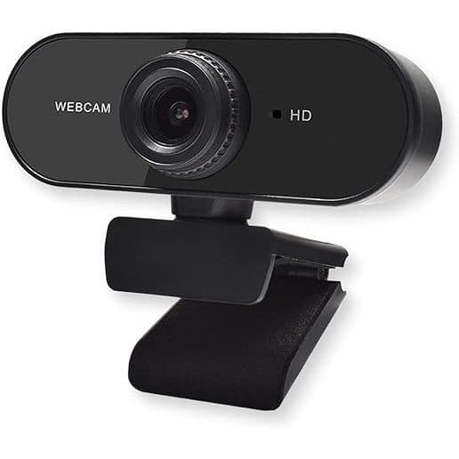 Webcam Com Microfone Para Pc Full Hd 1080p Live Notebook Preto