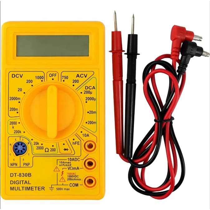 Multímetro Digital Profissional Luatek LWJ-303A — Tensão 1000V Corrente 10A Testa Resistência Diodo