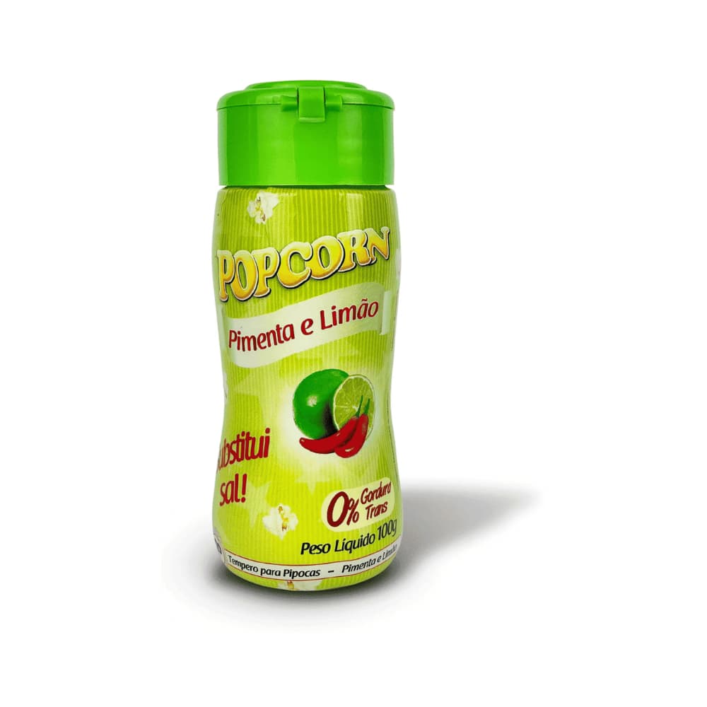 Tempero p/Pipoca Popcorn Pimenta e Limão 100g