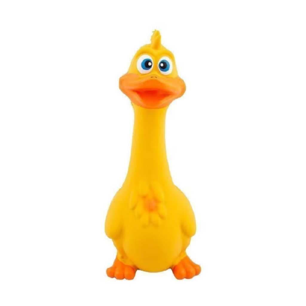 Brinquedo Para Cachorro Pato Maluco Que Grita  Mordedor Com Som Interativo Anti Estresse Para Cães