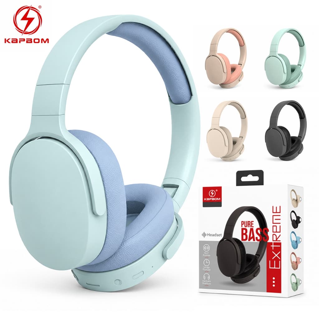 Fones de Ouvido Headset KA-9256,Fone de ouvido Bluetooth, design elegante e bateria de longa duração