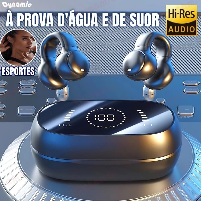 SPRISE M47 Fones De Ouvido Clipe De Orelha Bluetooth LED Display Inteligente On-Ear Mini Fone Cancelamento De Ruído DY
