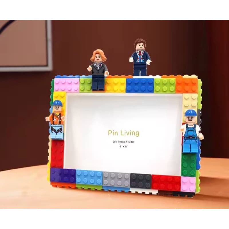Porta Retrato Infantil De Blocos de montar tipo Lego