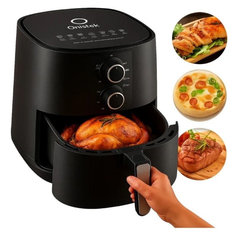 Fritadeira Elétrica Air Fryer 3,7 L sem óleo 1200W/potência cozinha,fritadeira,Assadeira e tostadeira