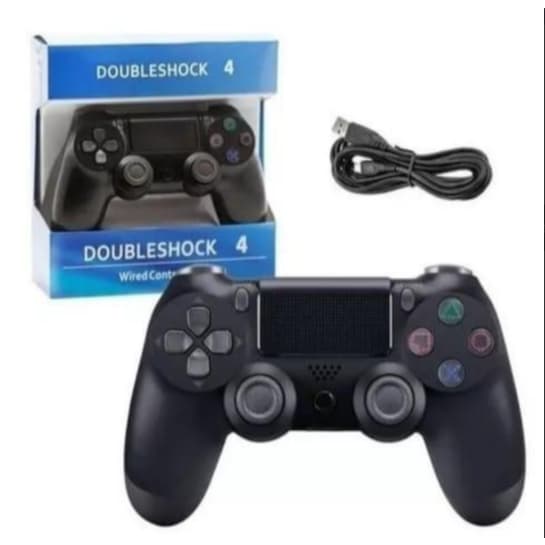 Controle Joystick Manete use com Fio ou  Sem Fio Para videogame compatível PS4