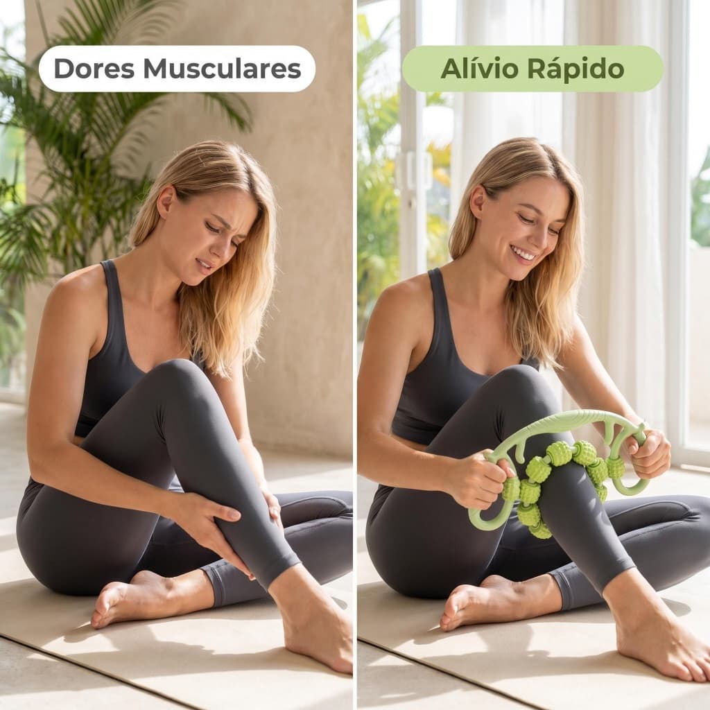 Massageador Muscular Portátil 4 Cores Para Uso Diário