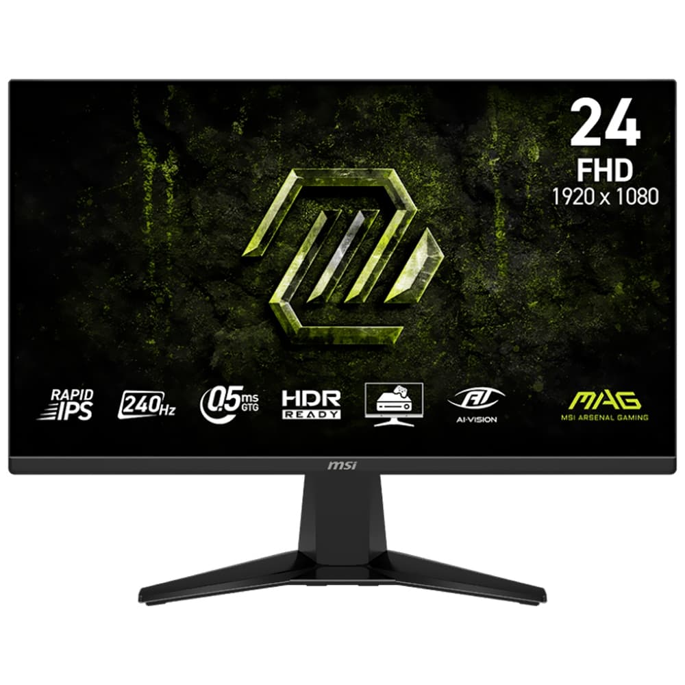 Monitor Gamer MSI MAG 245F X24 23.8" 240HZ IPS FreeSync Premium 9S6-3BC81M-004