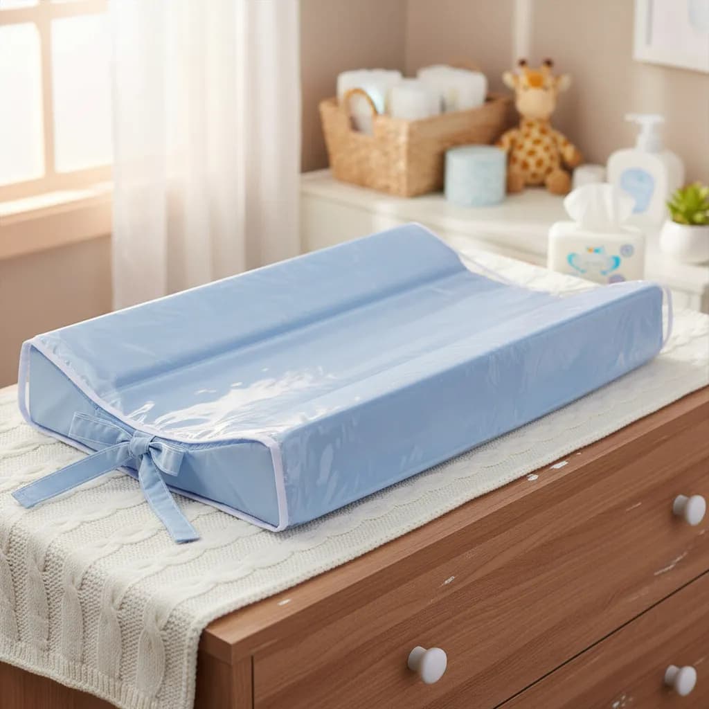 Trocador Anatomico Para Bebe Plastificado 65x45 Espuma 9cm Essencial Conforto Enxoval Basic