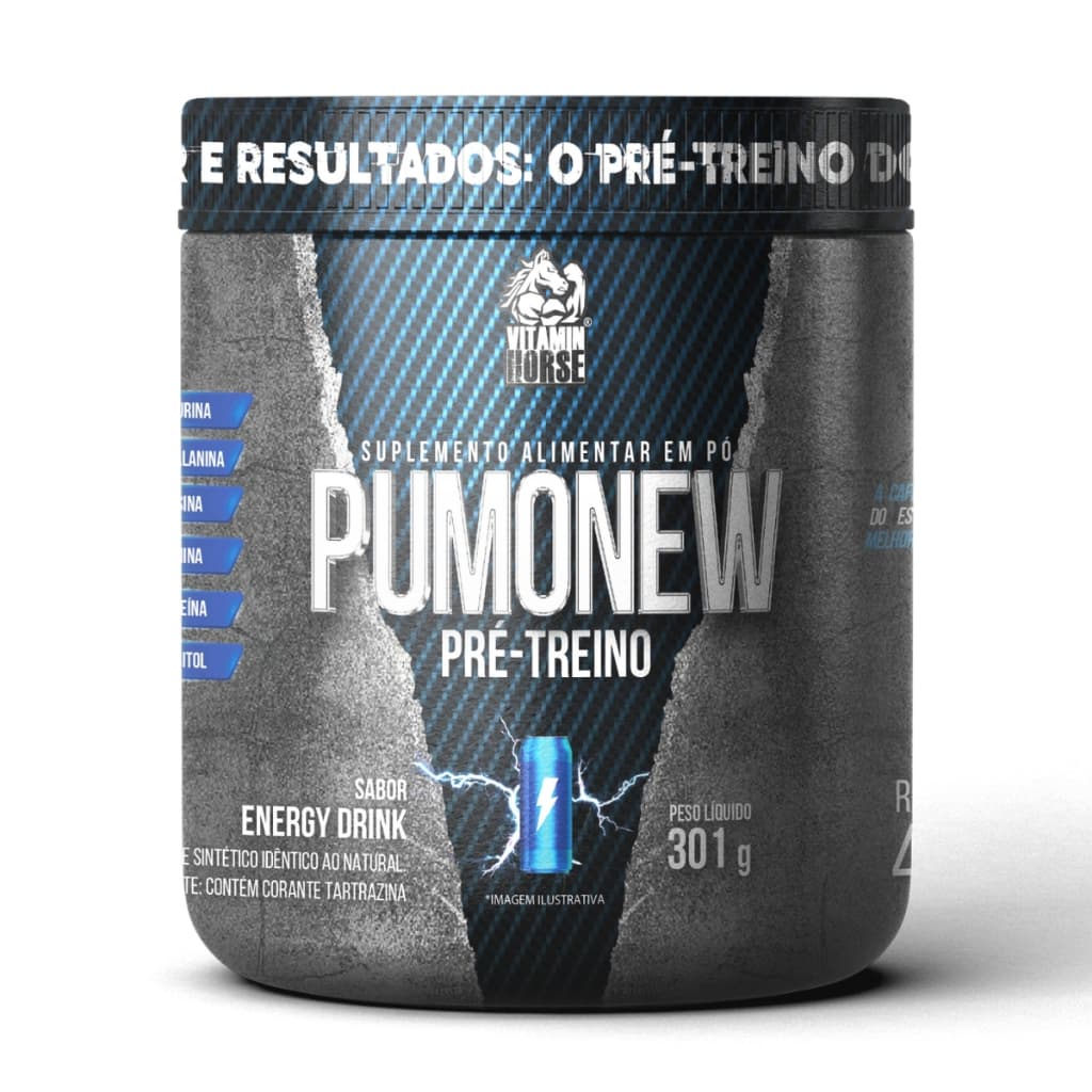 Pré Treino Pumonew 300Gr - Vitamin Horse