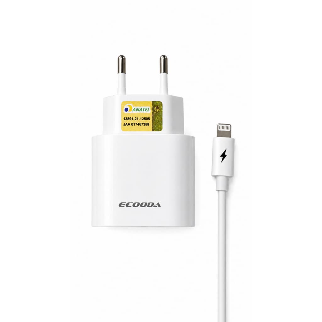 Carregador para celular Iphone alta potência 20w USB-C Lightning carregamento rápido para celular
