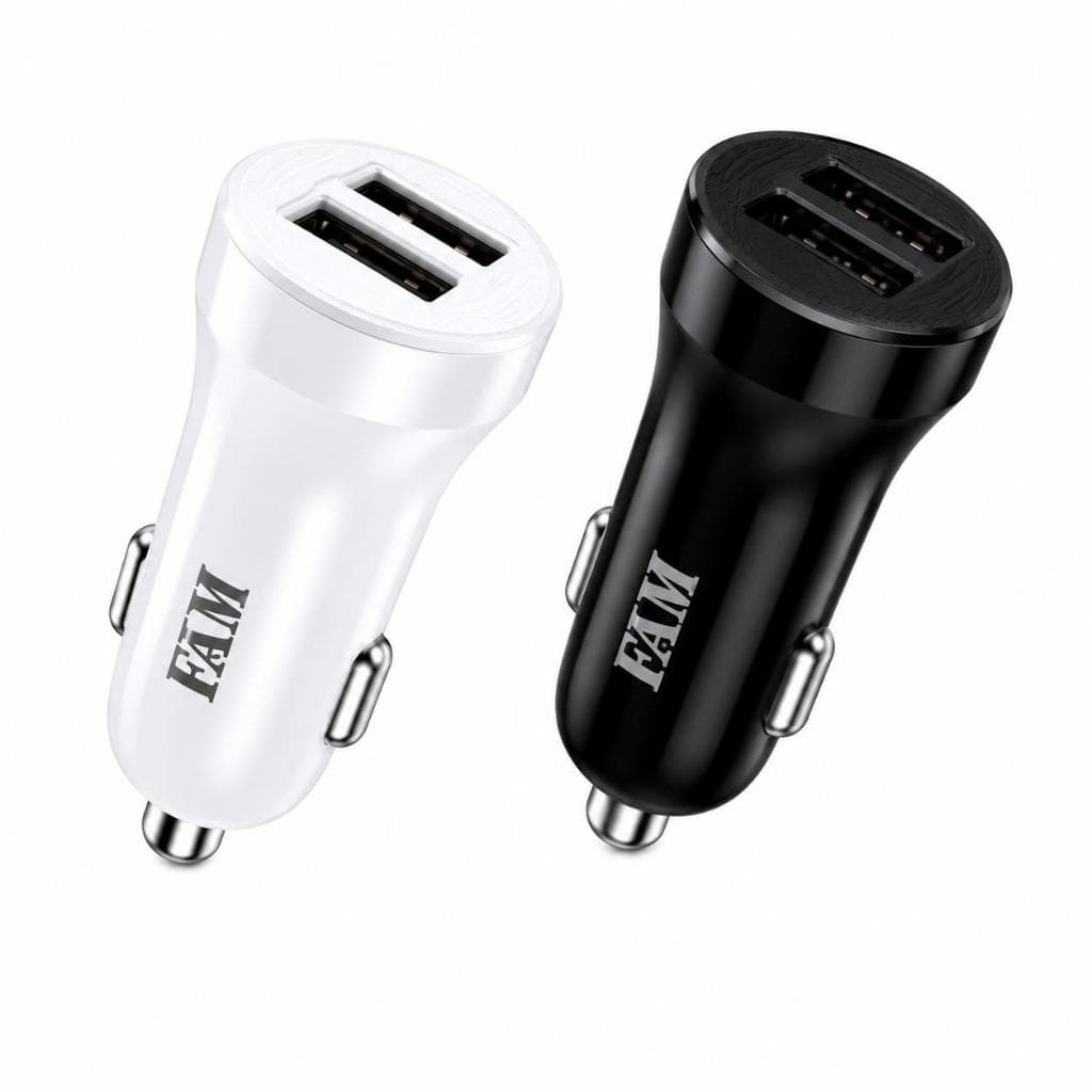 Carregador Veicular 3A 2 USB Universal Compacto 12V Cor Sortida