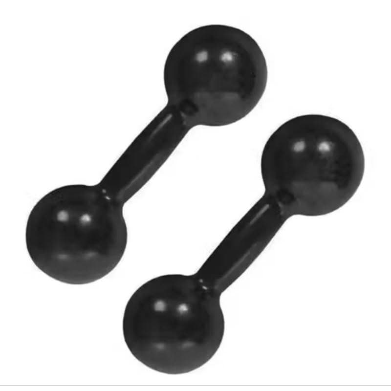 Par Halter Bola 1 kg Emborrachados (2x1 kg) Treinos Academia Fisioterapia Treinos em casa Pronta Entrega Envio Imediato
