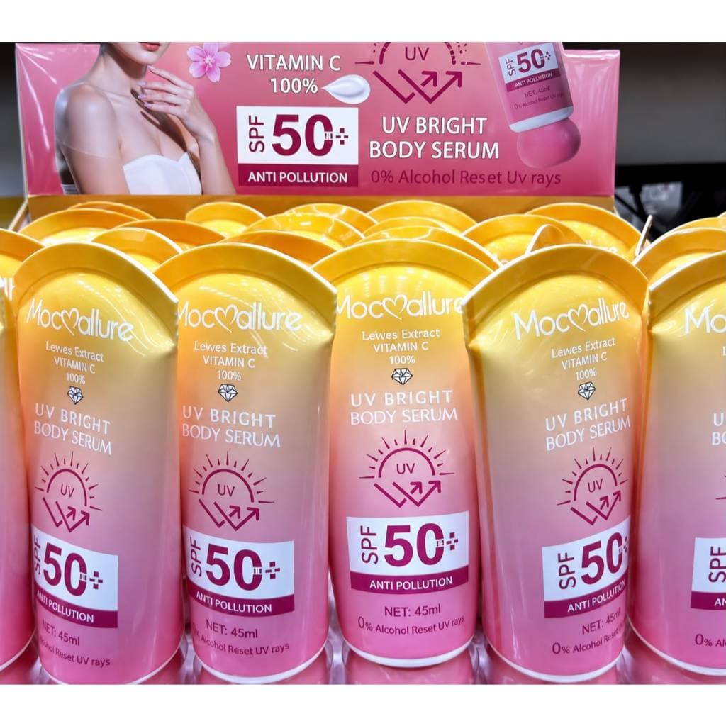 Protetor Solar Corporal Mocallure UV Bright Body Serum FPS 50+ com Vitamina C 45ml