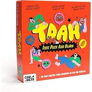 Jogo TDAH (Tente Dizer Algo Hilário) - Jogo para família, jantas, aniversários, perfeito para amigos e família, 4-12 Jog