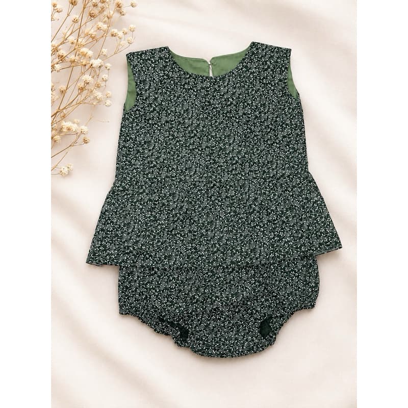 Conjunto Infantil Feminino Blusinha + Calcinha Tapa Fralda Bebê Menina