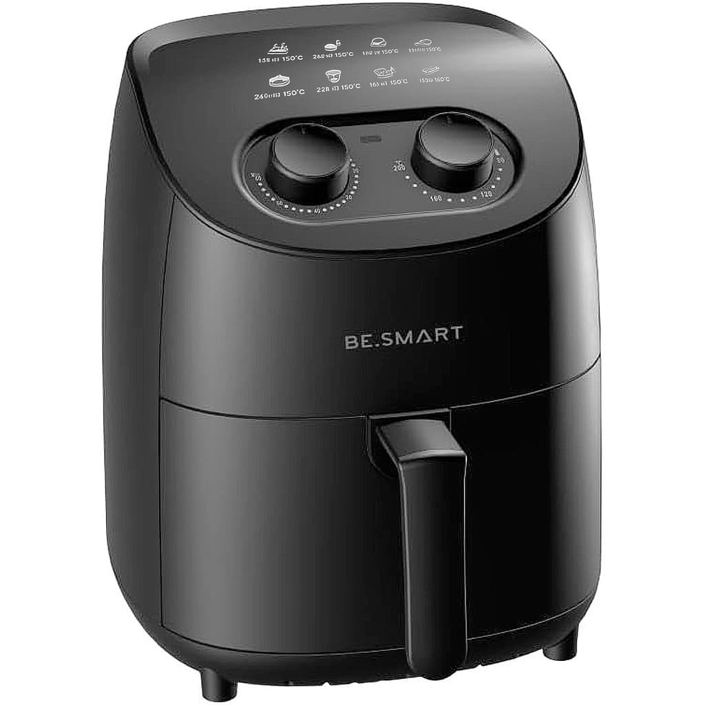 Fritadeira Air Fryer 3,5L Elétrica Sem Óleo Be Smart - Design Compacto e Limpeza Fácil