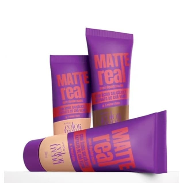 Base Líquida Matte Real à Prova d' Água