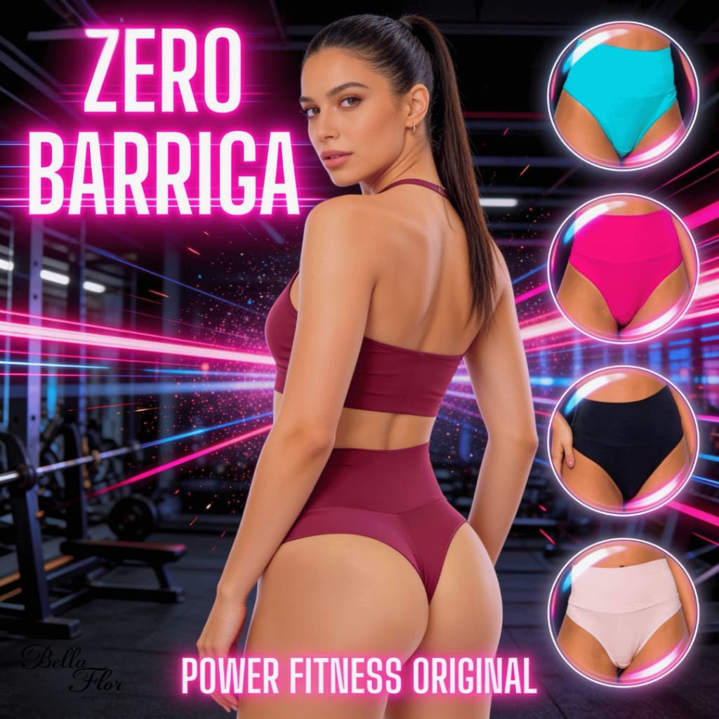 Kit 2 Calcinhas Cintura Alta Cós Duplo Lisas Fio Duplo Sem Costura no Bum bum Segura Barriga Fitness