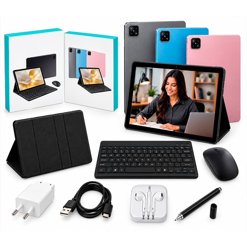Tablet JEPK T103 10.1 8GB 512GB Android 14 5G Kit Completo