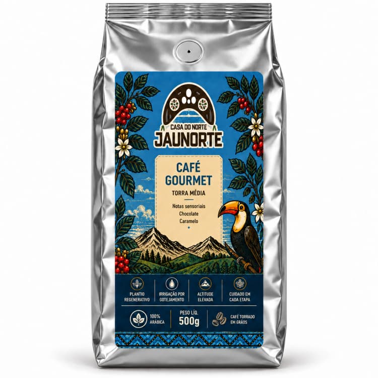Café Jaunorte Gourmet 100% Arábica em Grãos, 500g