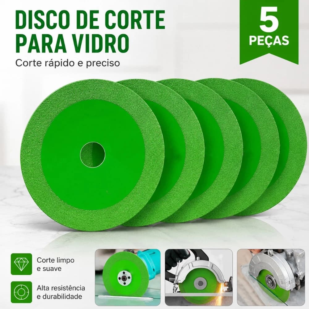 Disco de Corte Diamantado para Cerâmica Porcelanato Mármore Pedra Esmerilhadeira KL-5005