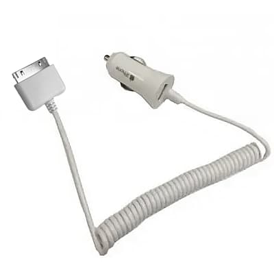 Carregador Veicular P/ Celular Iphone 3G, 3GS, 4, 4S, IPADS, IPODS - Com 1 Entrada USB