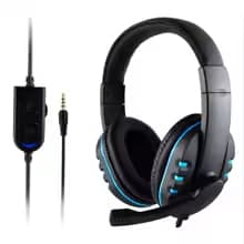 Headset Gamer com Fio P2 3.5mm com Microfone para PS4 PC Notebook Celular Fone de Ouvido Gamer com Controle de Volume no