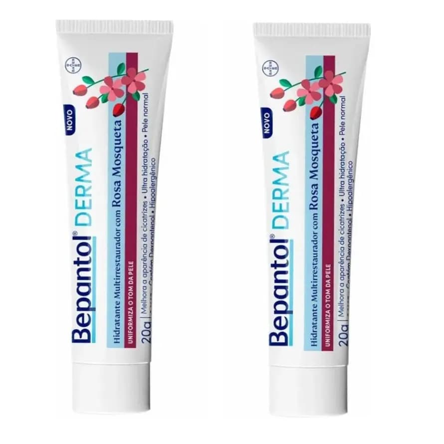 Kit 2x Hidratante Multi Com Rosa Mosqueta Bepantol Derma 20g