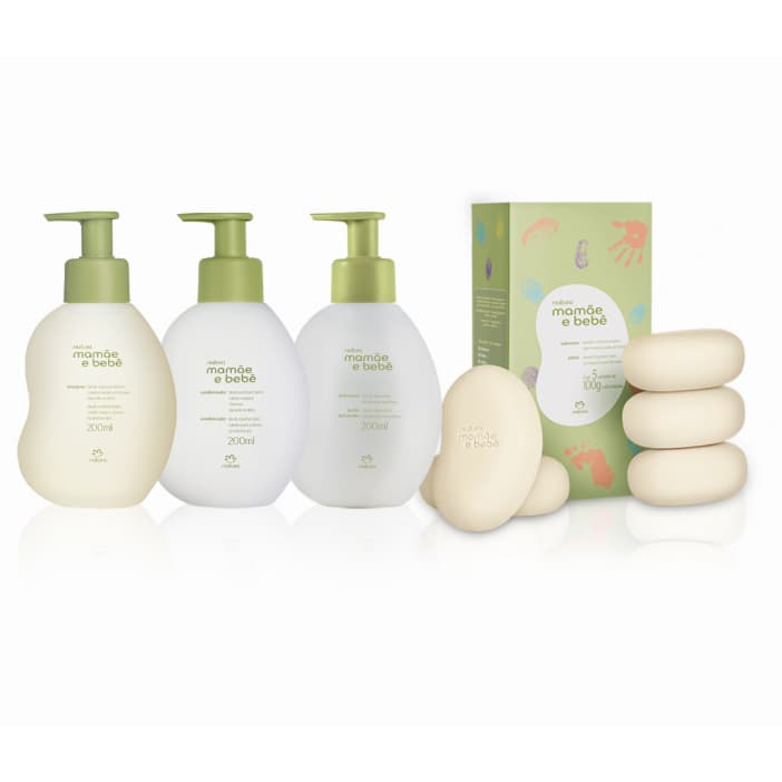 Mamãe e Bebê Natura Creme Hidratante / Shampoo / Condicionador / Sabonete / Água de Colônia