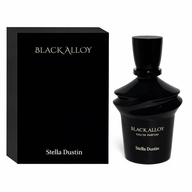 Perfume Black Alloy Stella Dustin Eau de Parfum 100ml Masculino Amadeirado Oriental Forte Longa Duração Importado