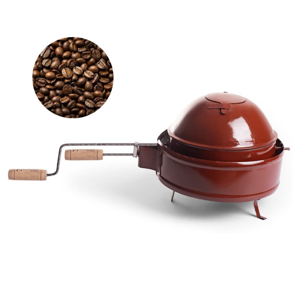 Torrador de Café Manual Minasul Nº4 4L Tipo Bola para Fogão a Lenha Café em Grão