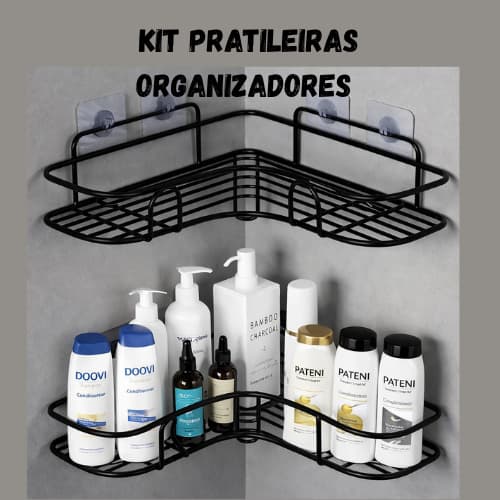 Prateleiras Suporte Com Alto Adesivos Para Parede Banheiro Cozinha lavanderia Shampoo E Sabonete