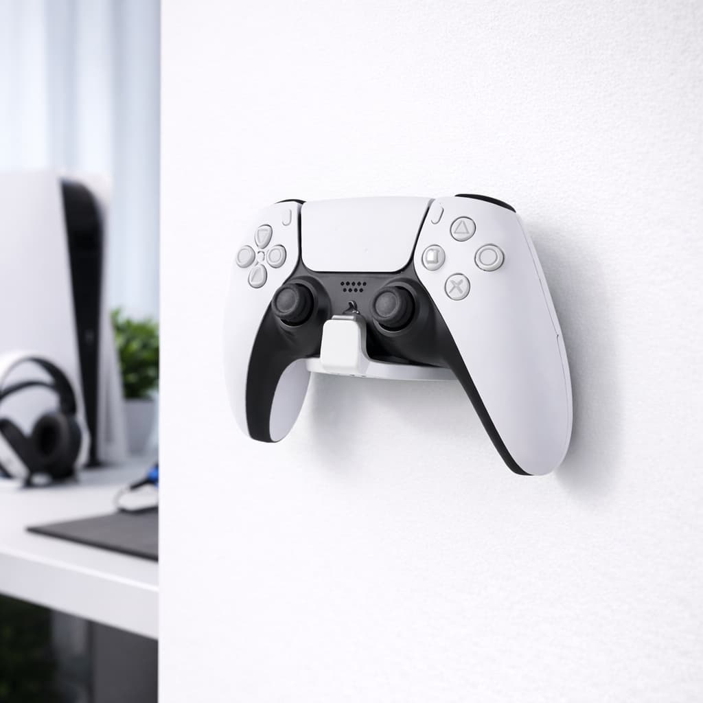 Suporte de Controle Video game de Parede Autoadesivo PS5 PS4 PS3 Xbox Fone de Ouvido Jogo