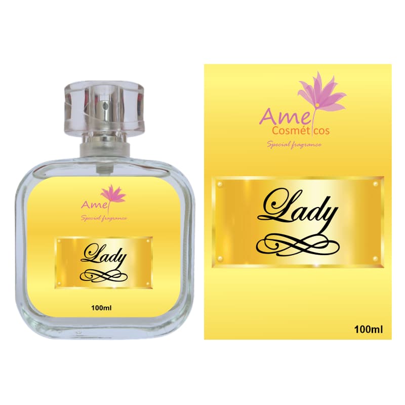 Perfume Lady Millionaire Feminino Amei Cosméticos Alta Fixação 33% de Essência Importada EDP