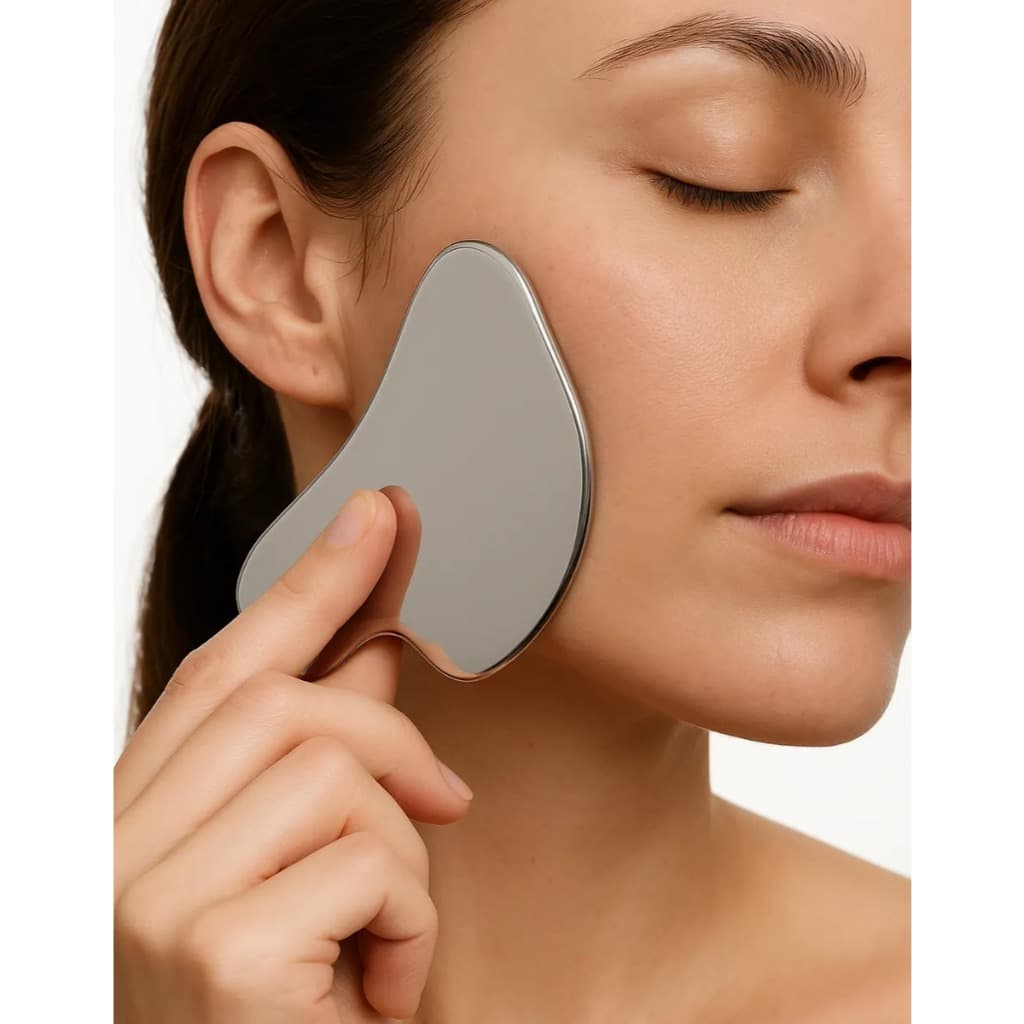 Gua Sha Inox Massageador Facial Corpo Skin Care Anti Idade PREMIUM PRO