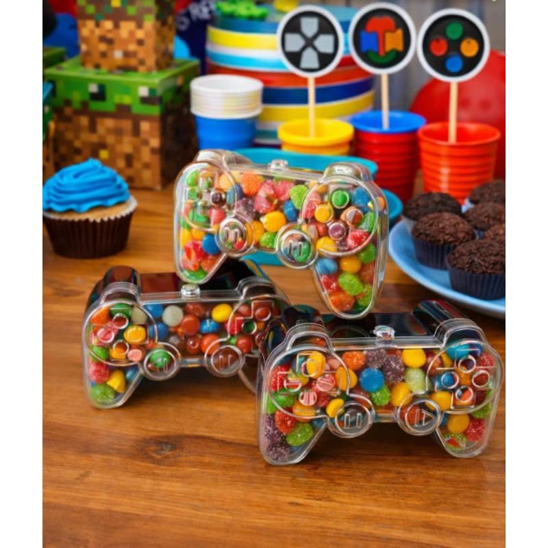 Lembrancinha controle de vídeo game em acrílico c/12 unidades  9cmx6cm