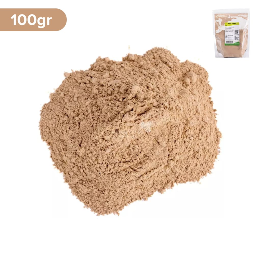 Alho em Pó 100g Relva Verde Alho Desidratado Fino para Molhos Sopas Carnes e Temperos