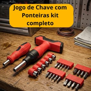 Kit Completo Chave Com Ponteiras Ferramenta Manual Profissional Reparo