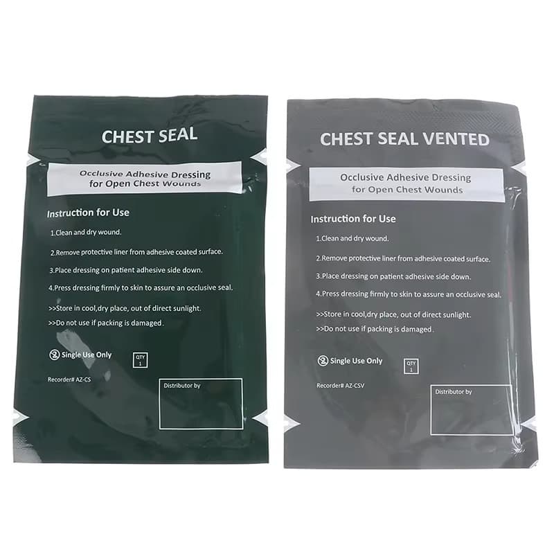 Kit Selo de Tórax - Chest Seal - Kit APH Tático/IFAK