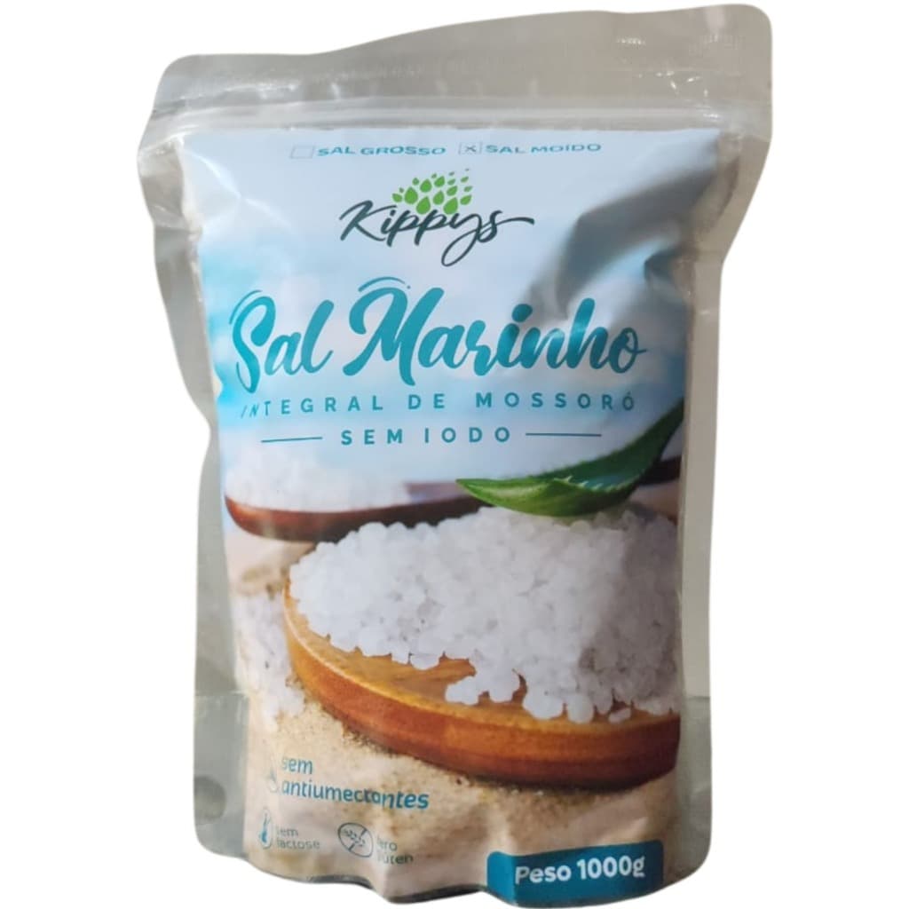 Sal grosso integral de Mossoró com laudo - 1kg | Kippys Natural