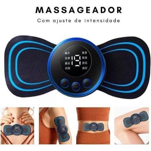 Mini Massageador Portátil Relaxante Muscular Corpo Pescoço Costas Alívio de Dor  Silencioso Compacto