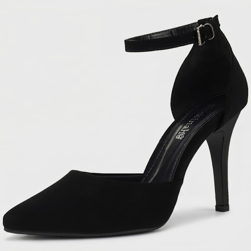 Sapato Scarpin Feminino Bico Fino Salto Agulha Stiletto Shekinah Saia e Blusa Confortável Moda