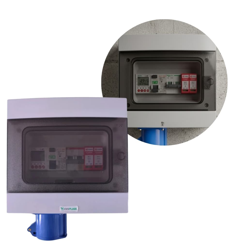 Quadro Proteção Carregador Veicular Elétrico Medidor WiFi Monitoramento Energia