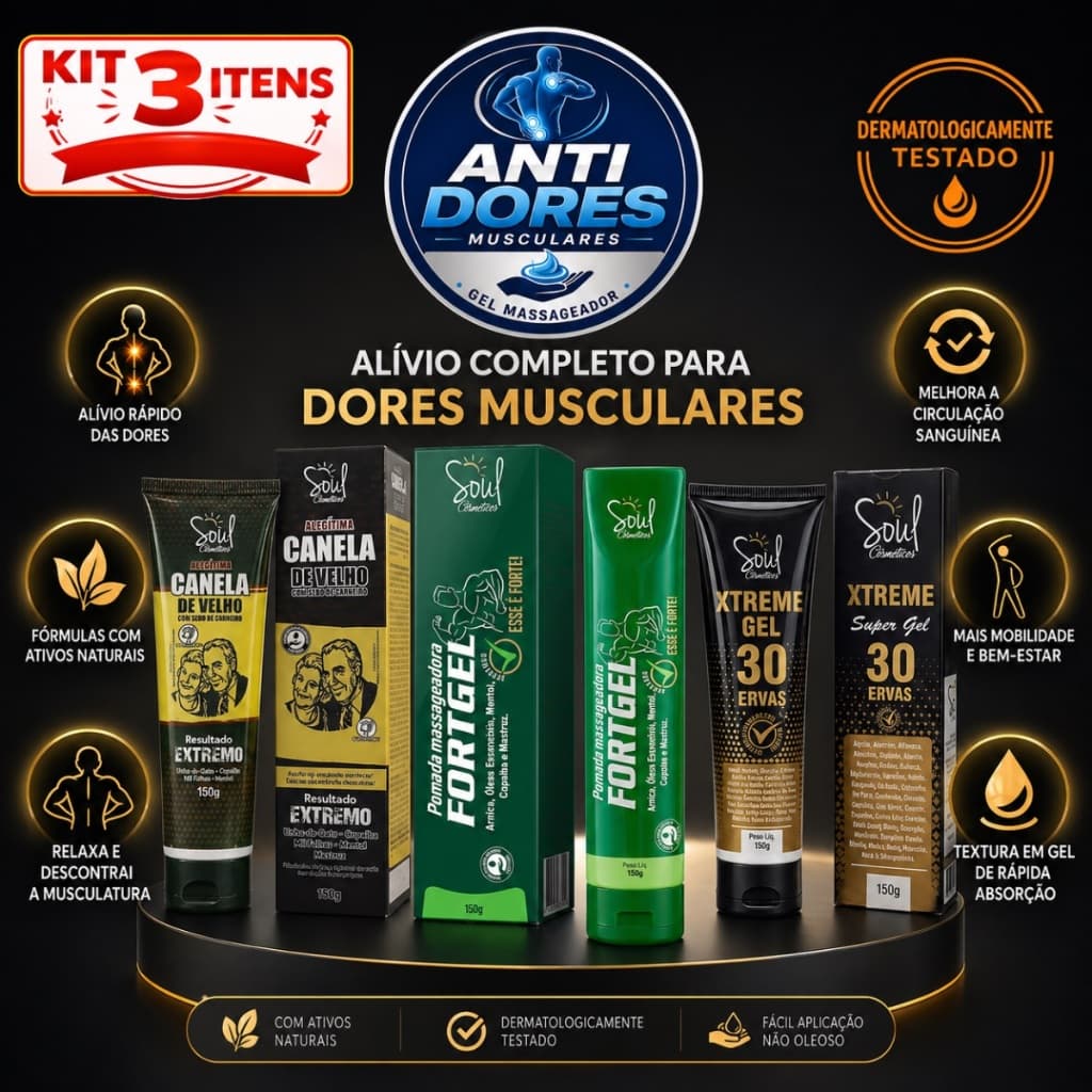 Kit 2 massageador antir dor muscular, alivio rapido  relaxante corporal muscular, reduz inflamação, envio imediato