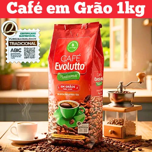 Café em Grão Evolutto Tradicional 1kg - Cooxupé