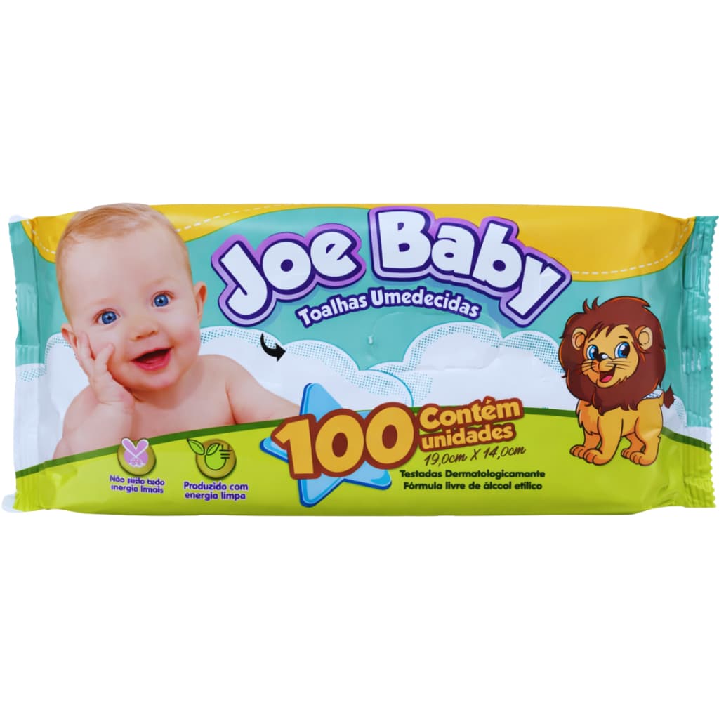 Lenço Umedecido Toalha Joe Baby Bebê Suave Sem Álcool Envio Imediato