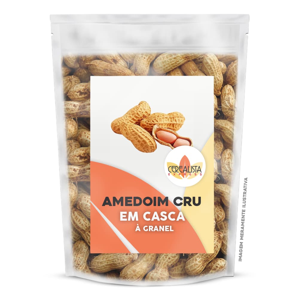 Amendoim Cru com Casca Granel Oleaginosa Natural Snack Saudável